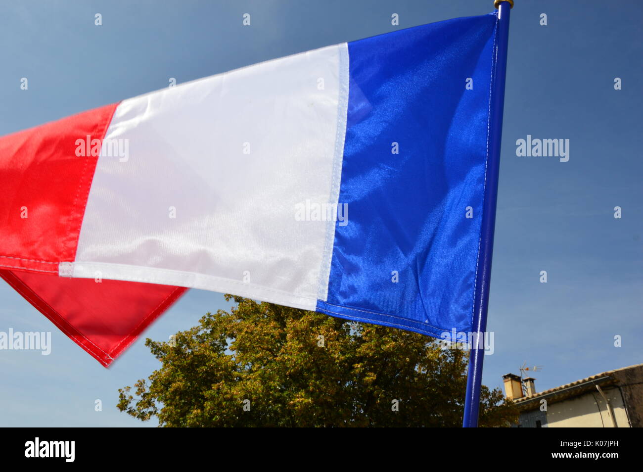 Französische Flagge Stockfoto