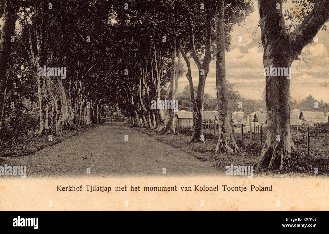 Straße in Tjilatjap (Cilacap), Zentraljava, Indonesien Stockfoto