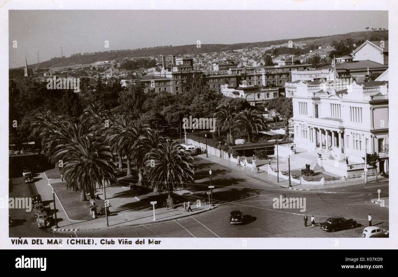 Clubgebäude, Vina del Mar, Chile, Südamerika Stockfoto