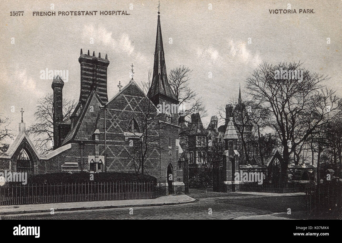 Französisches Protestantisches Krankenhaus, Victoria Park, London Stockfoto