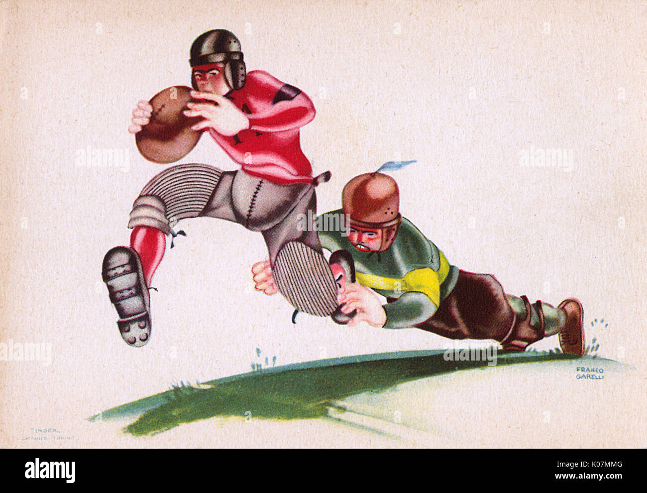 American Football International Games, Turin, Italien Stockfoto