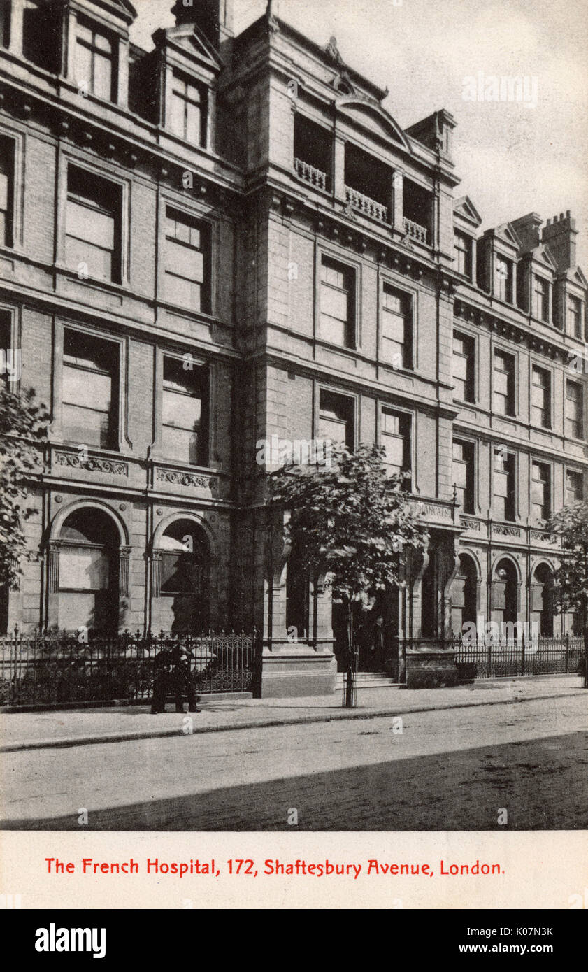 Das Französische Krankenhaus, 172 Shaftesbury Avenue, London Stockfoto