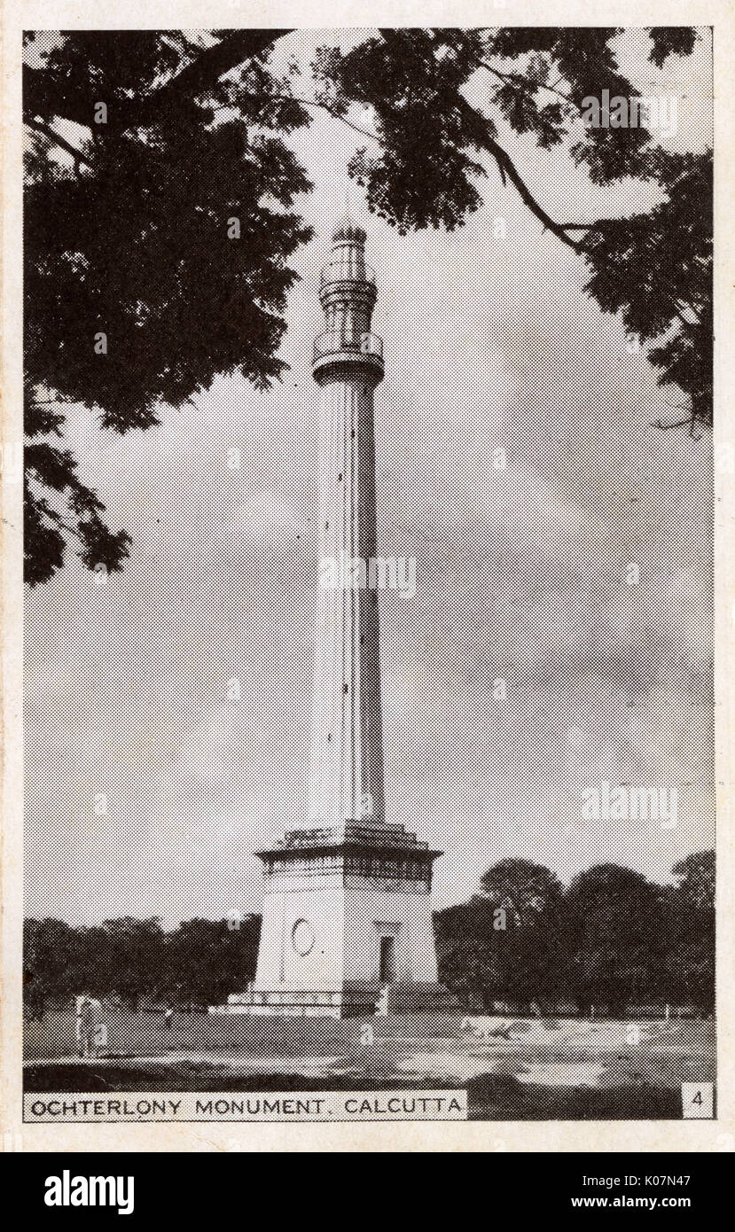 Ochterlony Monument, Kalkutta, Indien Stockfoto