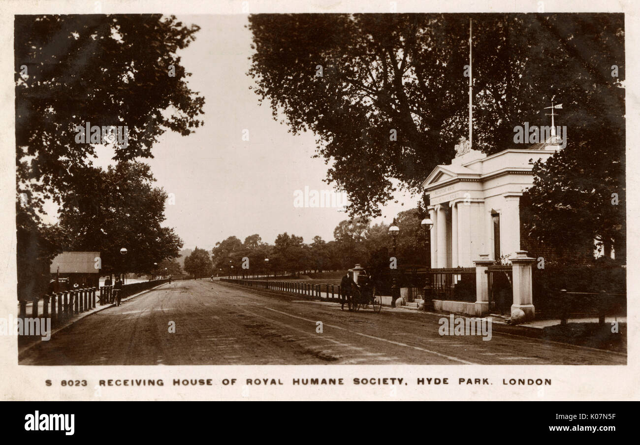 Empfangen von der Royal Humane Society, Hyde Park, London. Datum: ca. 1910 s Stockfoto