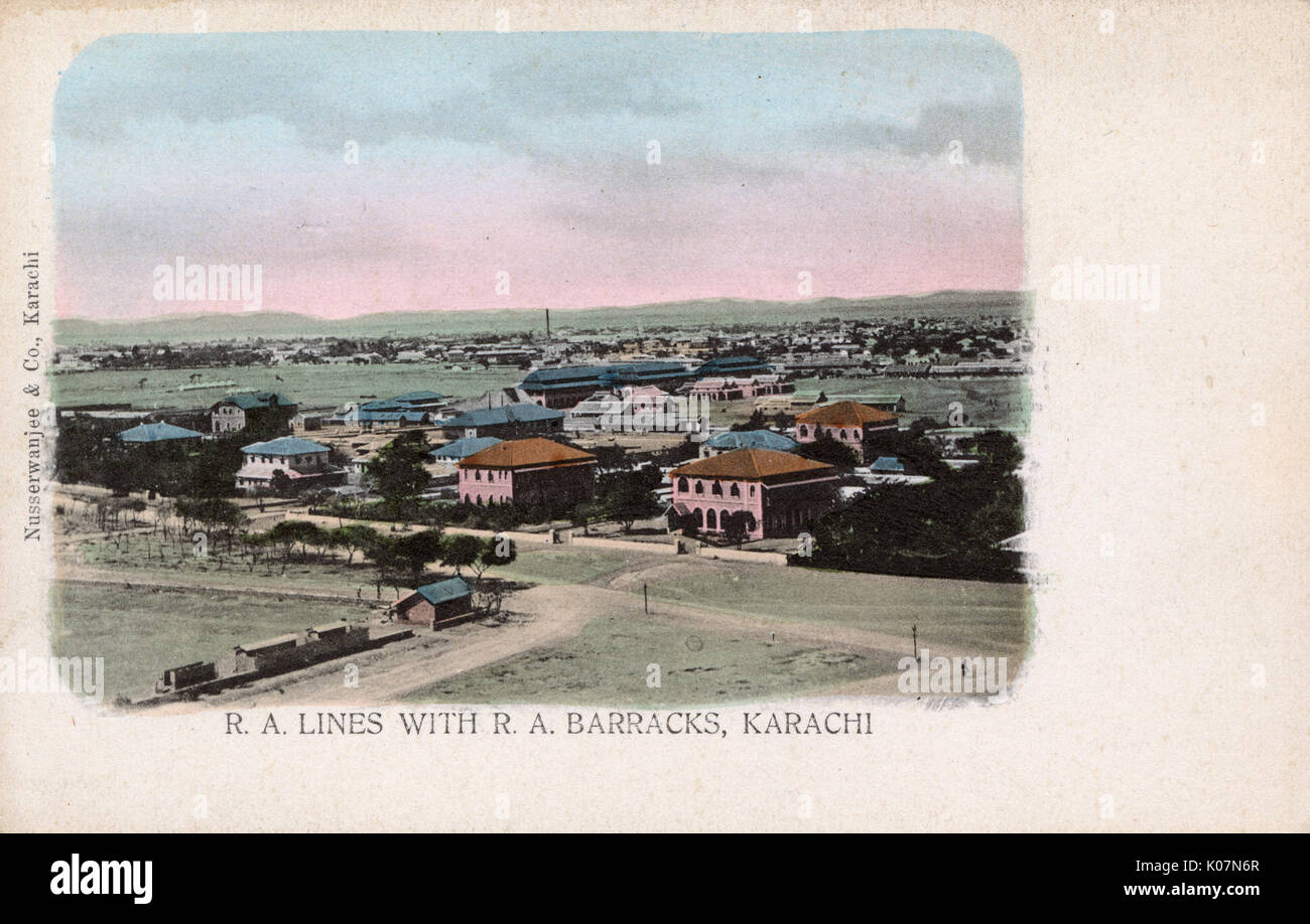 Die Royal Artillery Lines and Barracks, Karatschi, Pakistan Stockfoto