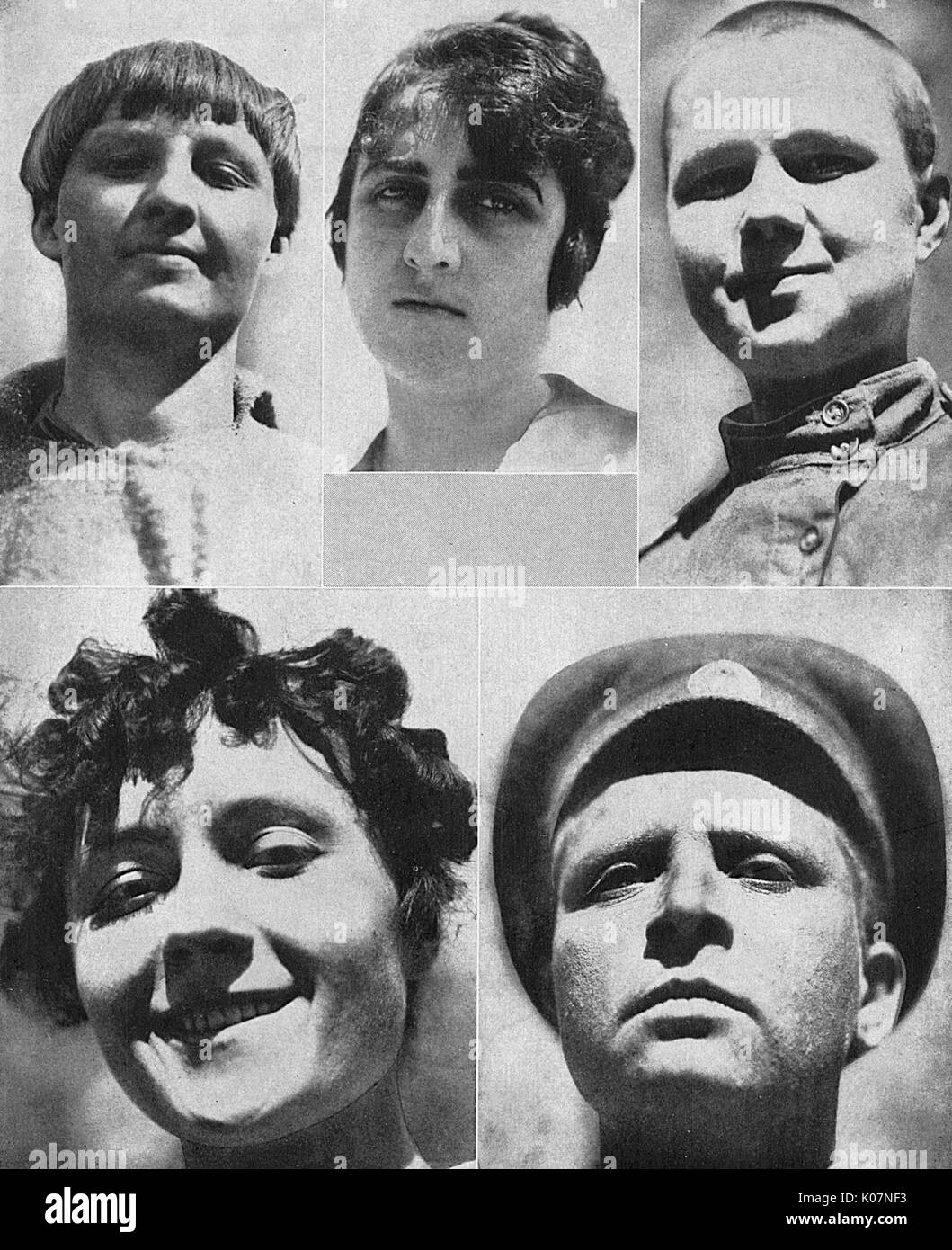 Maria Bochkareva vom Frauenbataillon, Russland, WW1 Stockfoto