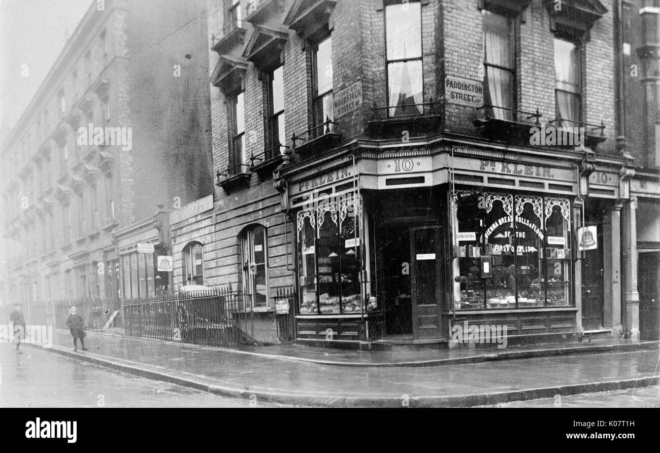 Paddington Street und Great Woodstock Street, London Stockfoto