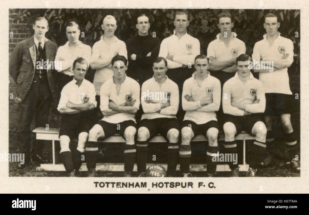 Tottenham Hotspur FC Fußballteam 1922 Stockfoto