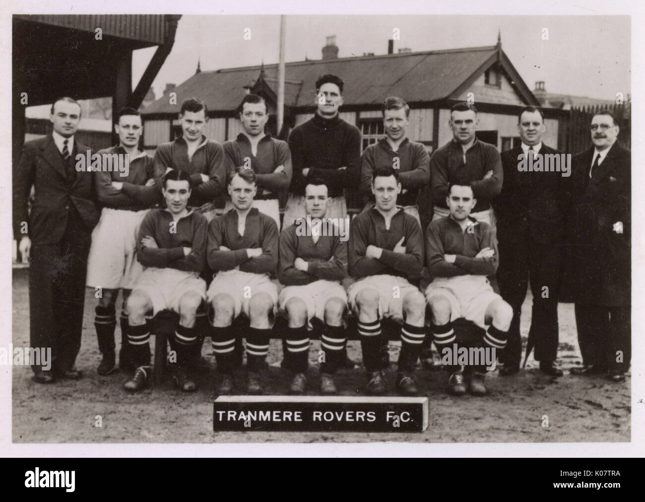 Tranmere Rovers FC Fußballteam 1934-1935 Stockfoto