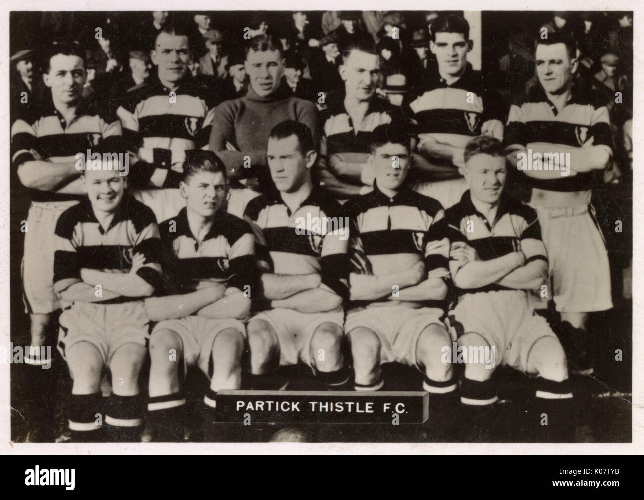 Partick Thistle FC Fußballteam 1934-1935 Stockfoto