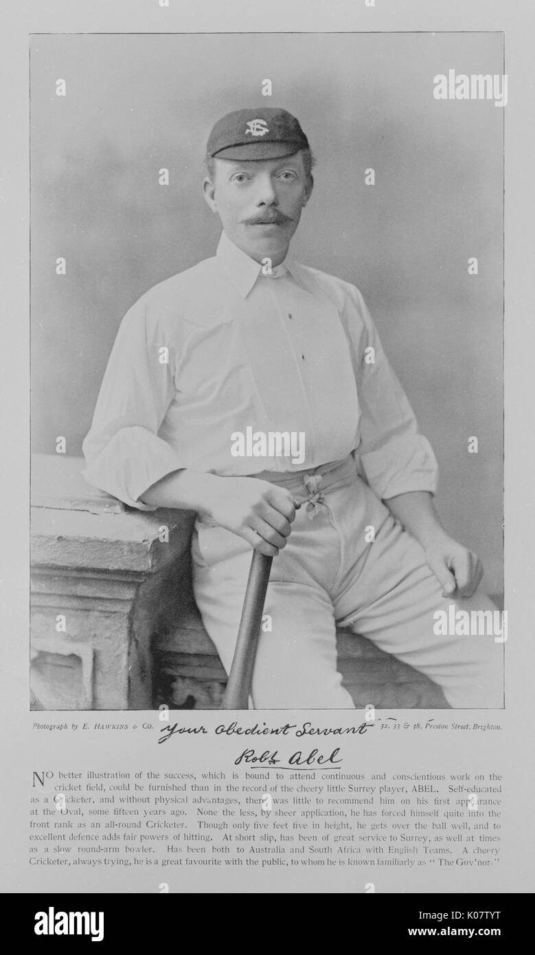 Robert Abel, Surrey und England Cricketer Stockfoto