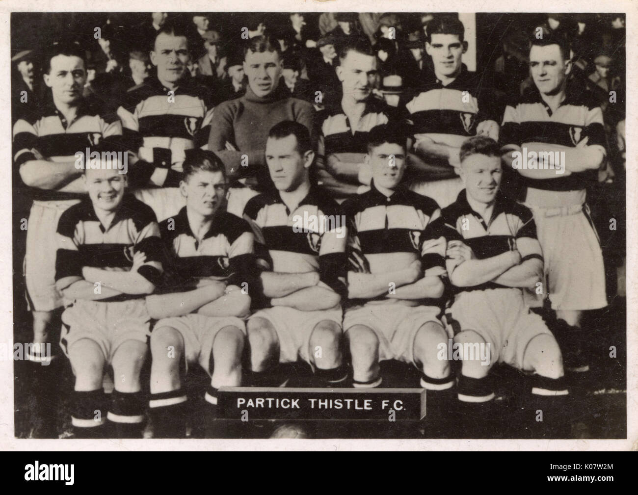 Partick Thistle FC Fußballteam 1936 Stockfoto