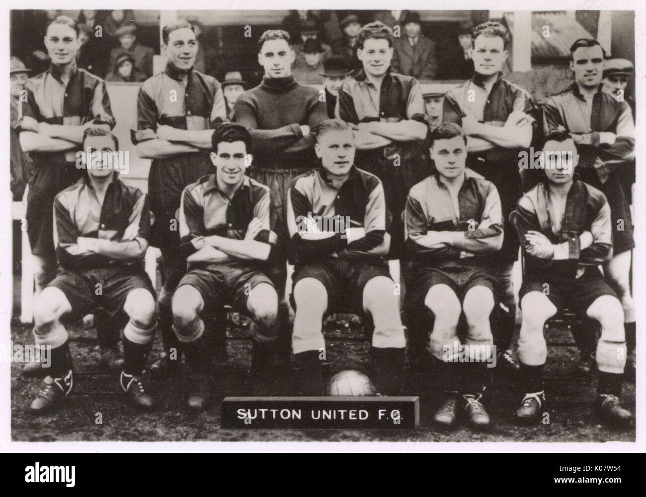 Sutton United FC Fußballteam 1936 Stockfoto
