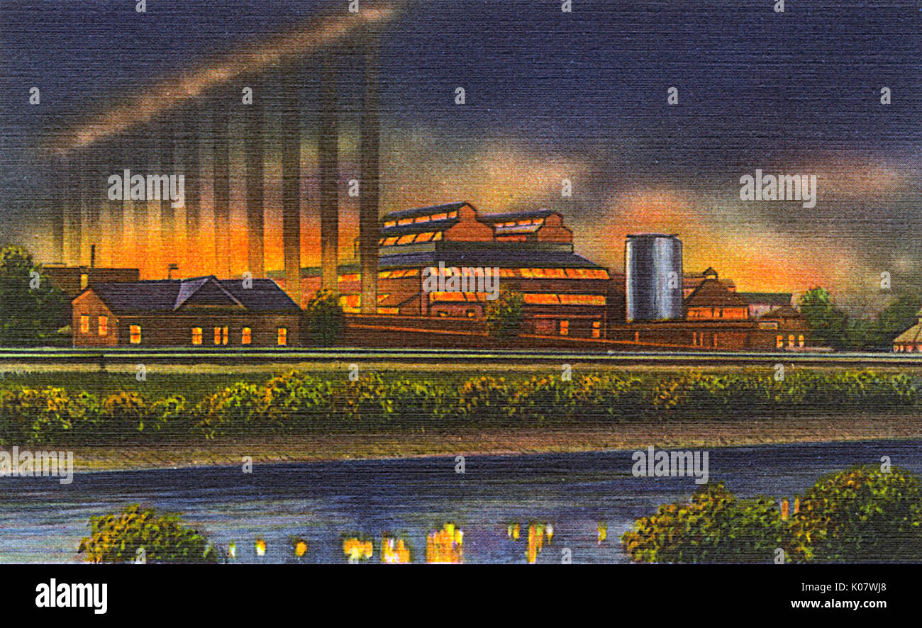 Pittsburgh, Pennsylvania, USA – eines der vielen Stahlwerke Stockfoto