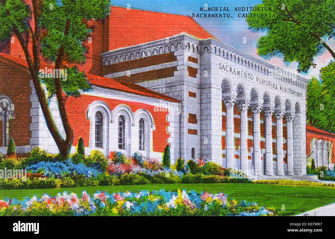Sacramento, Kalifornien, USA - Memorial Auditorium Stockfoto