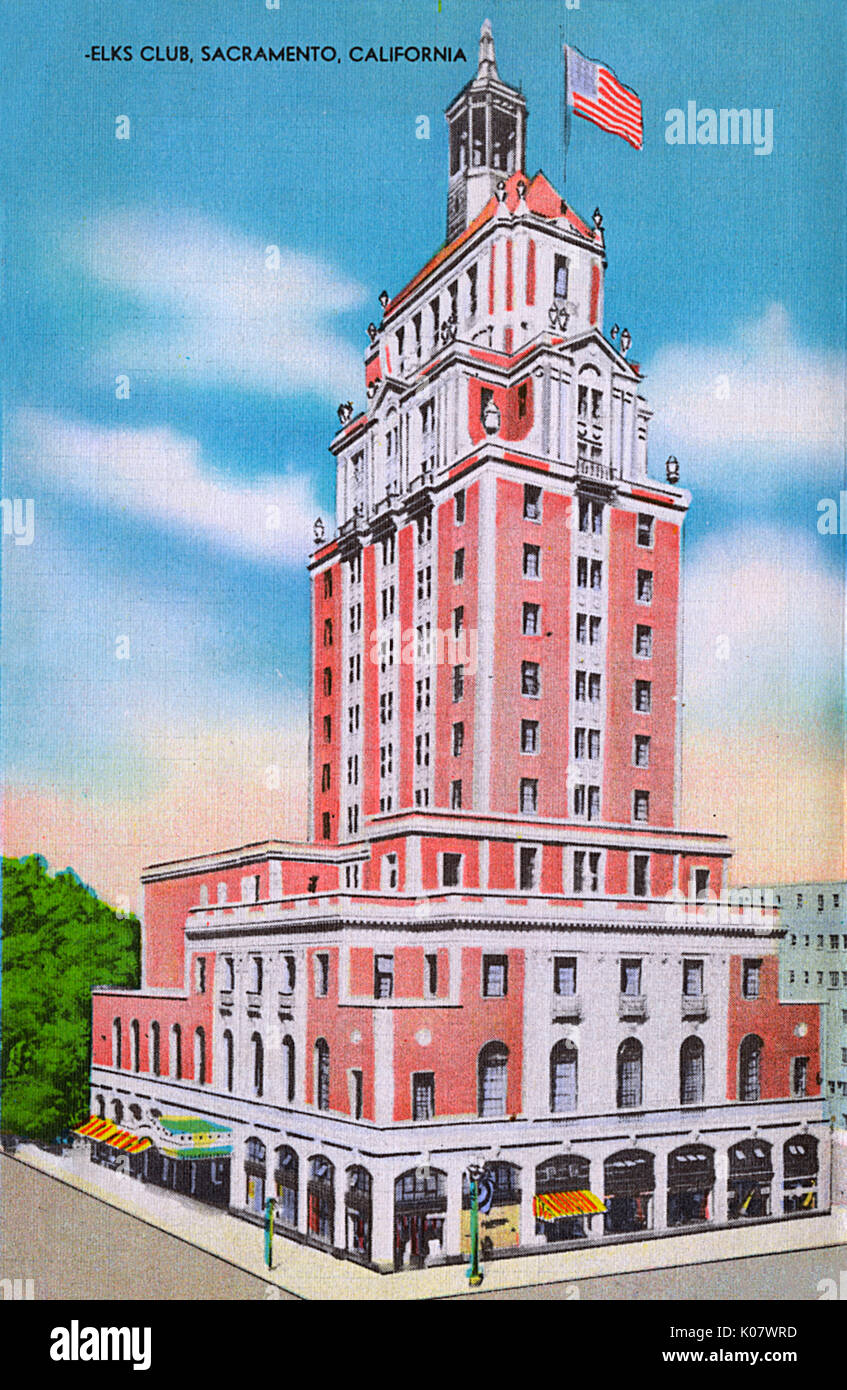 Sacramento, Kalifornien, USA - Elks Club Stockfoto