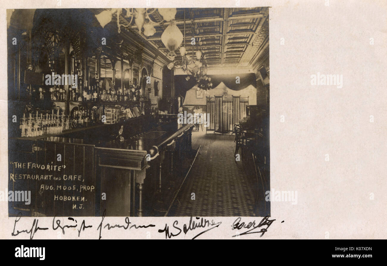 Das beliebte Restaurant und Café in Hoboken, New Jersey, USA Stockfoto