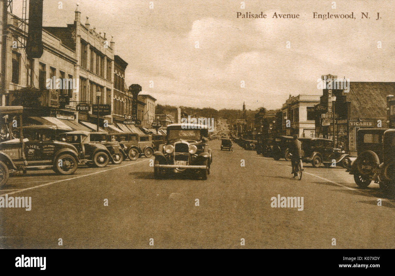 Palisade Avenue, Englewood, New Jersey, USA Stockfotografie Alamy