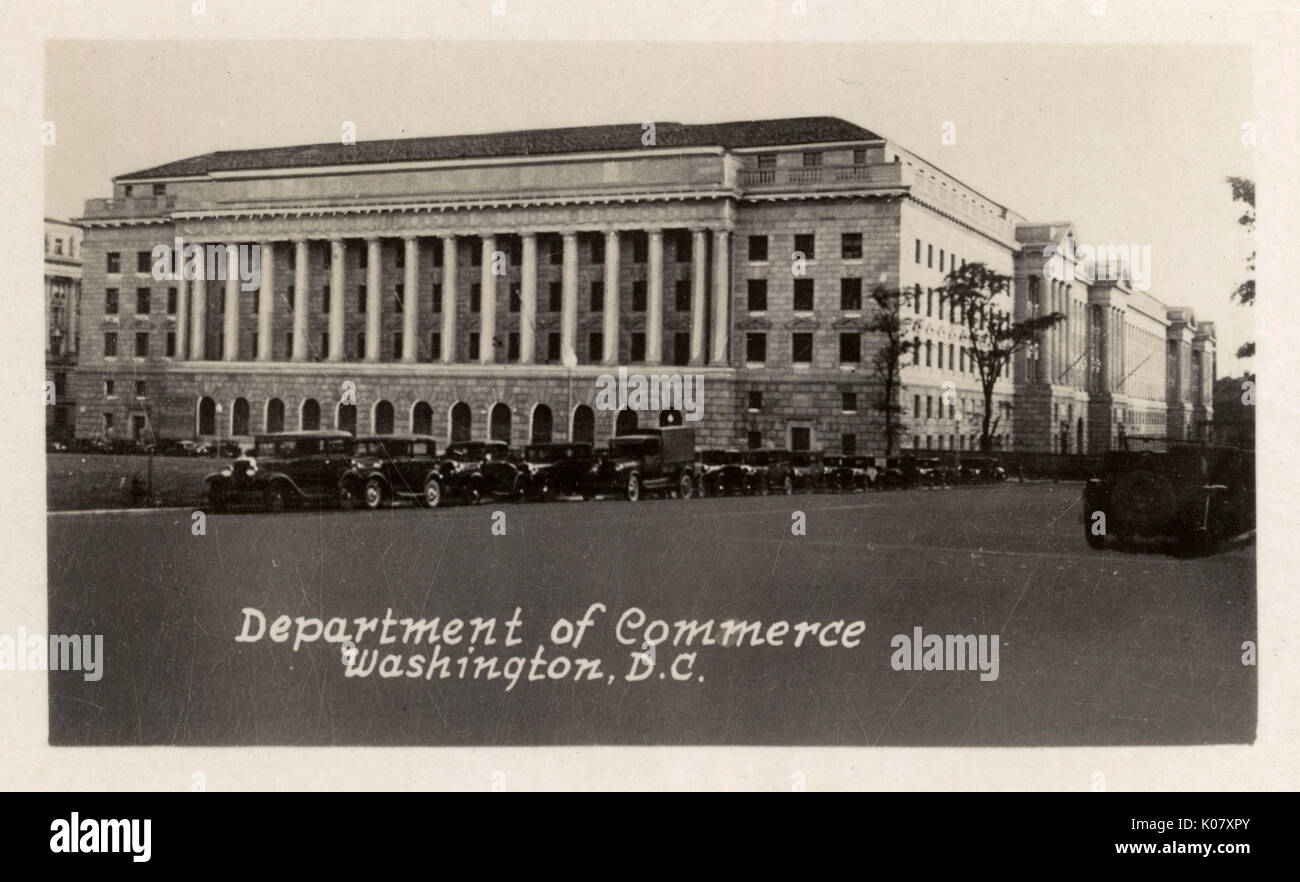 Washington DC, USA - Handelsministerium Stockfoto