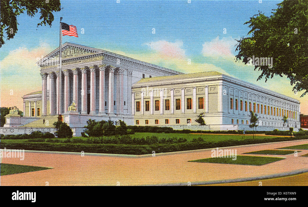 Washington DC, USA – Oberster Gerichtshof der Vereinigten Staaten Stockfoto