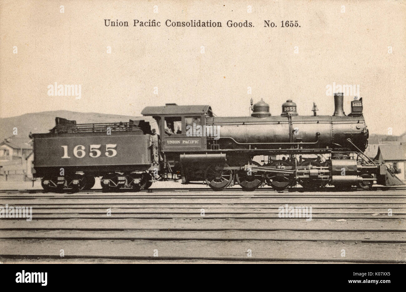 Union Pacific Goods Locomotive 1655, Amerika Stockfoto