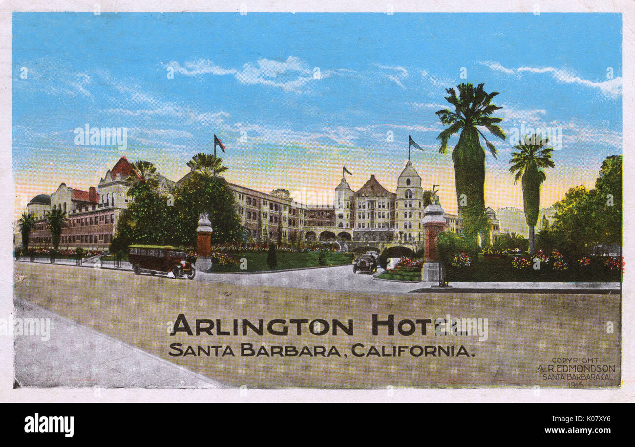 Das Arlington Hotel, Santa Barbara, Kalifornien, USA Stockfoto