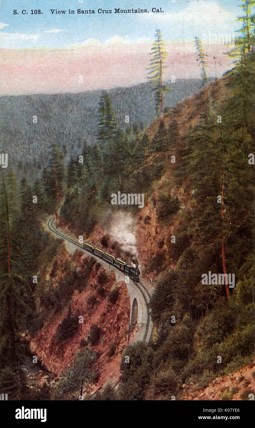 Szene in den Santa Cruz Mountains, Kalifornien, USA Stockfoto