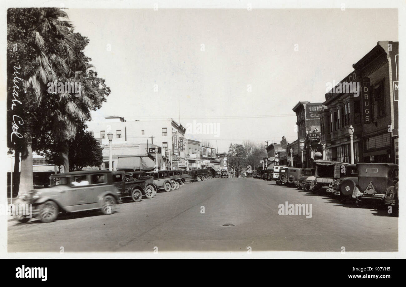 State Street, Ukiah, Mendocino County, Kalifornien, USA Stockfoto