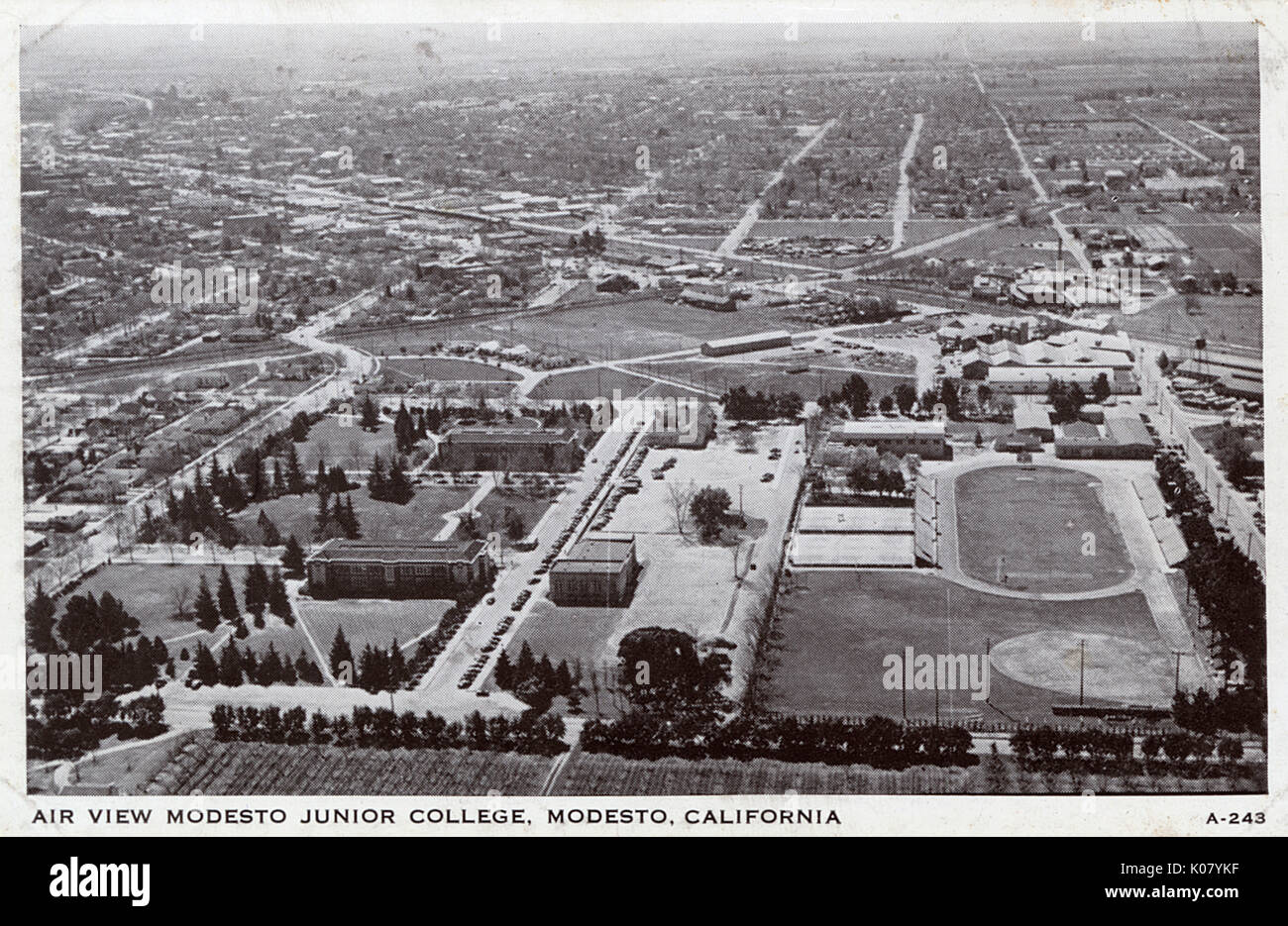 Luftaufnahme, Modesto, Stanislaus County, Kalifornien, USA Stockfoto