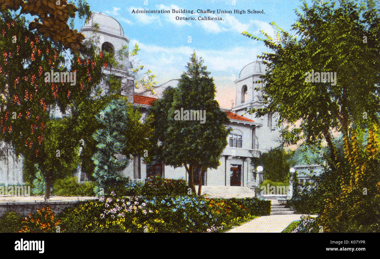 Chaffey Union High School, Ontario, Kalifornien, USA Stockfoto