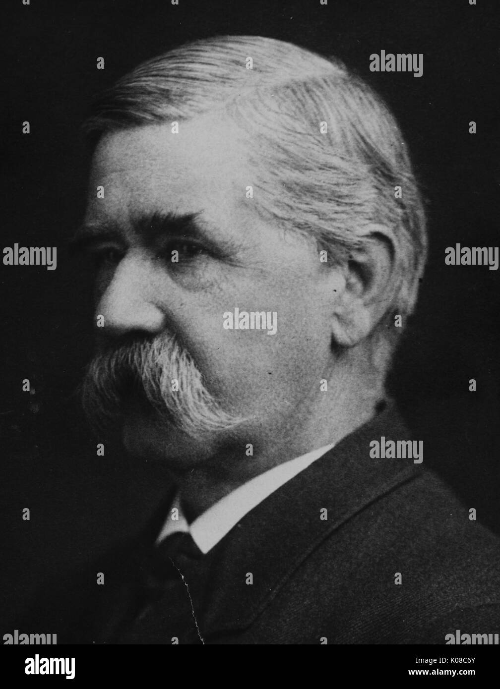 Porträt von William Keith Brooks, er war ein US-amerikanischer Zoologe und war als Professor für Biologie an der Johns Hopkins University von 1891-1908 beschäftigt, er lebte von 1848-1908, Usa, 1880. Stockfoto