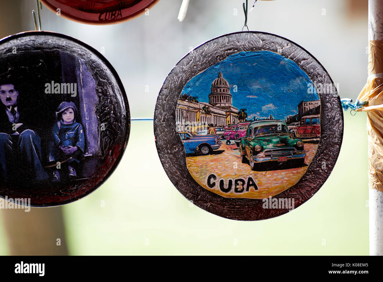 Touristische Geschenk für Verkauf am Markt in Varadero, Havanna in Kuba eine karibische Insel Nation unter kommunistischer Herrschaft Stockfoto