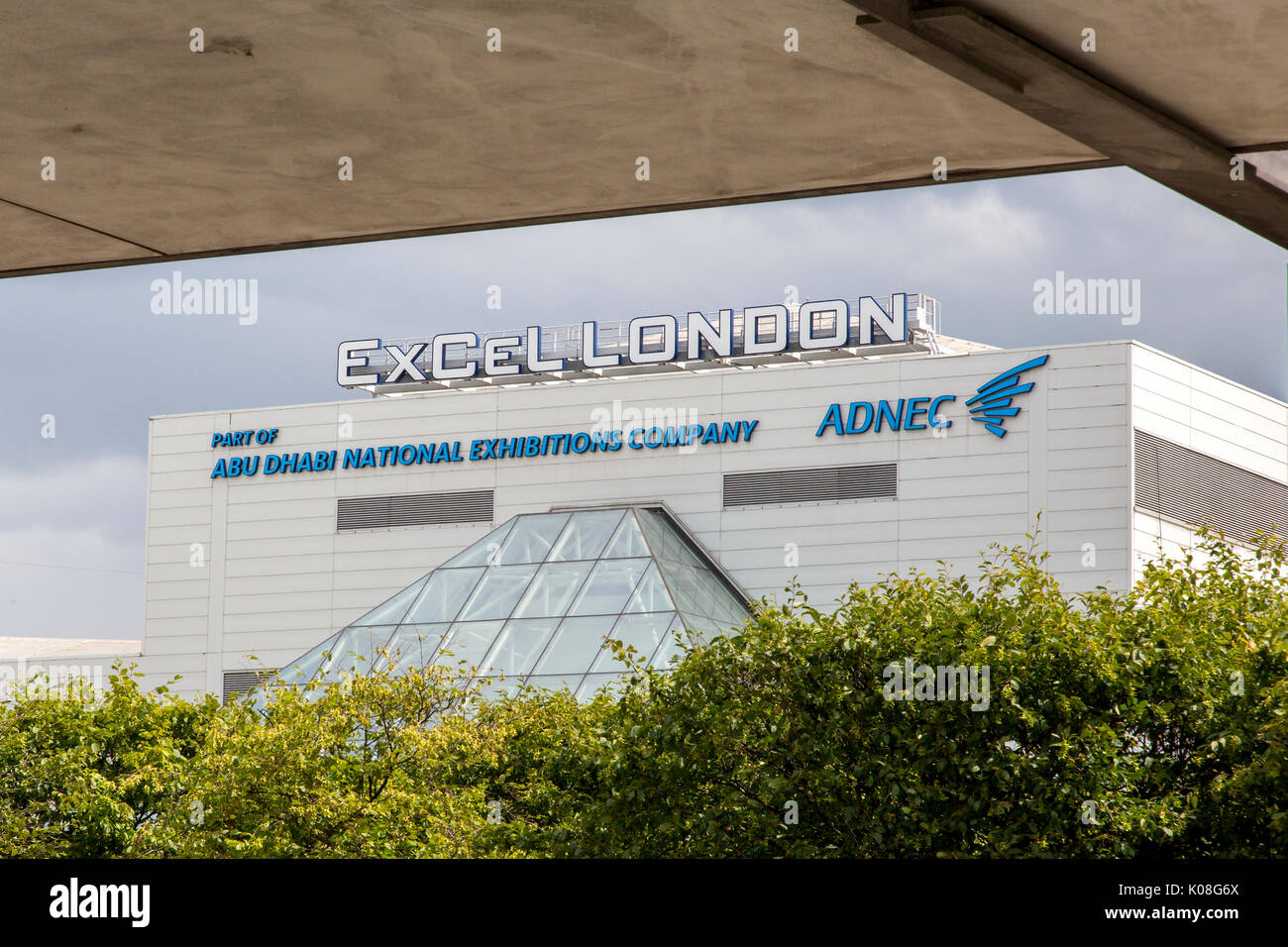London, Vereinigtes Königreich, 5. August 2017: ExCel Exhibition Centre in London Docklands. Stockfoto