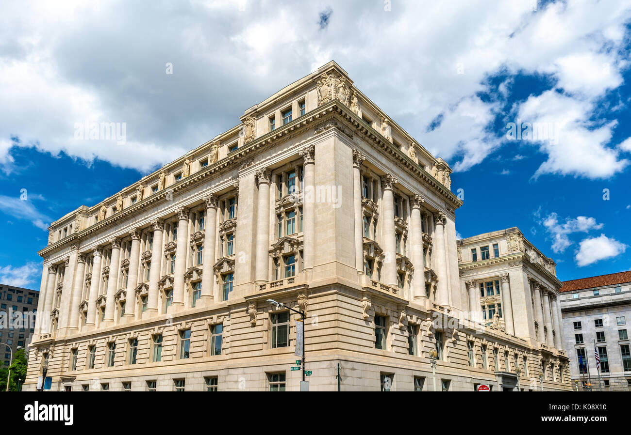 John A. Wilson Gebäude, in dem sich das städtische Ämter und Kammern der Bürgermeister und der Rat der District of Columbia Stockfoto