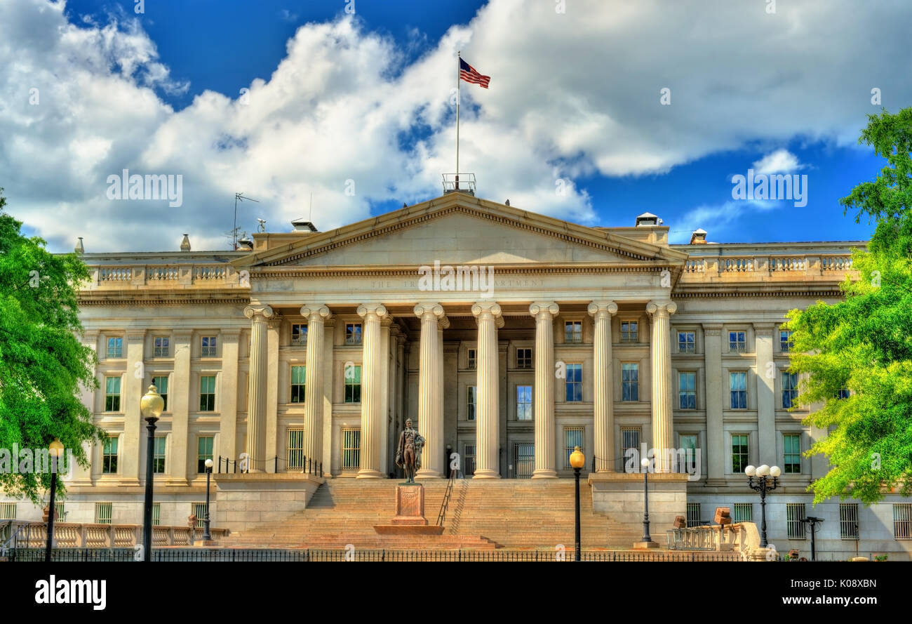 US Treasury Department in Washington, DC Stockfoto