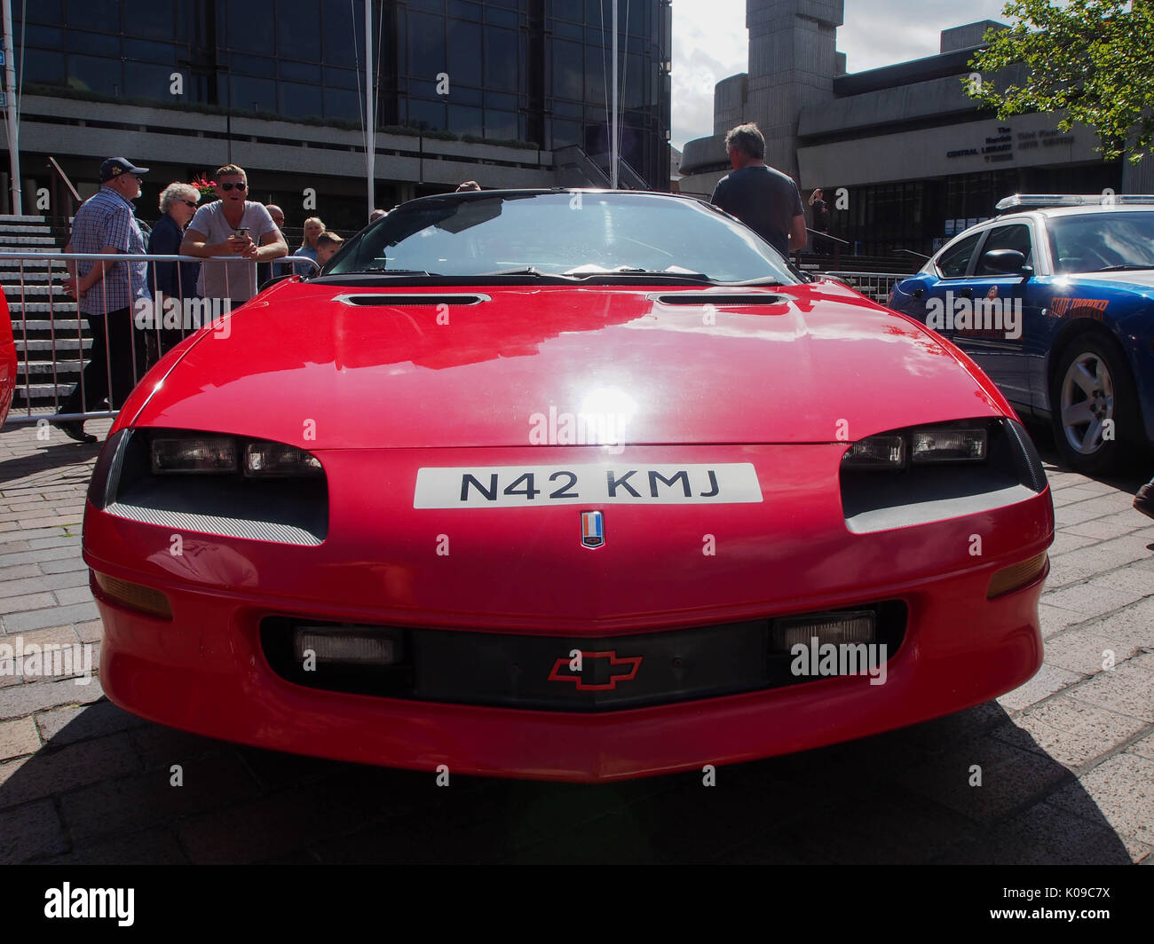 Ein rotes 1996 Chevrolet Camaro Stockfoto