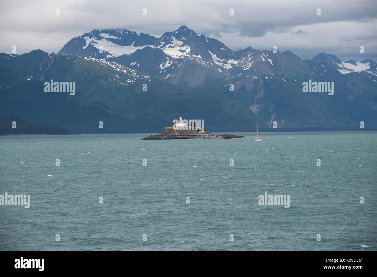 Eldred Rock Lighthouse Stockfoto