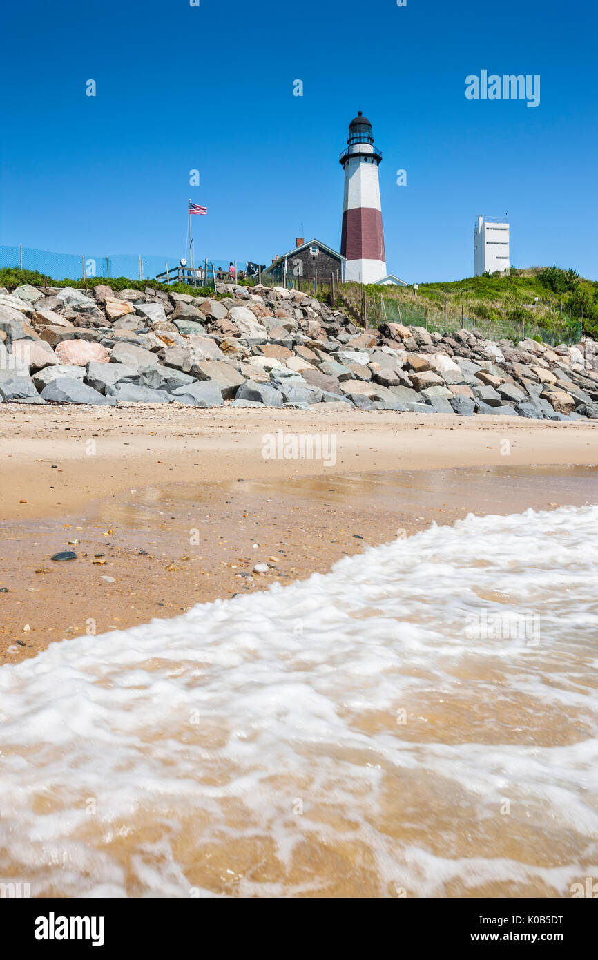 Montauk Point Lighthouse, Long Island Stockfoto