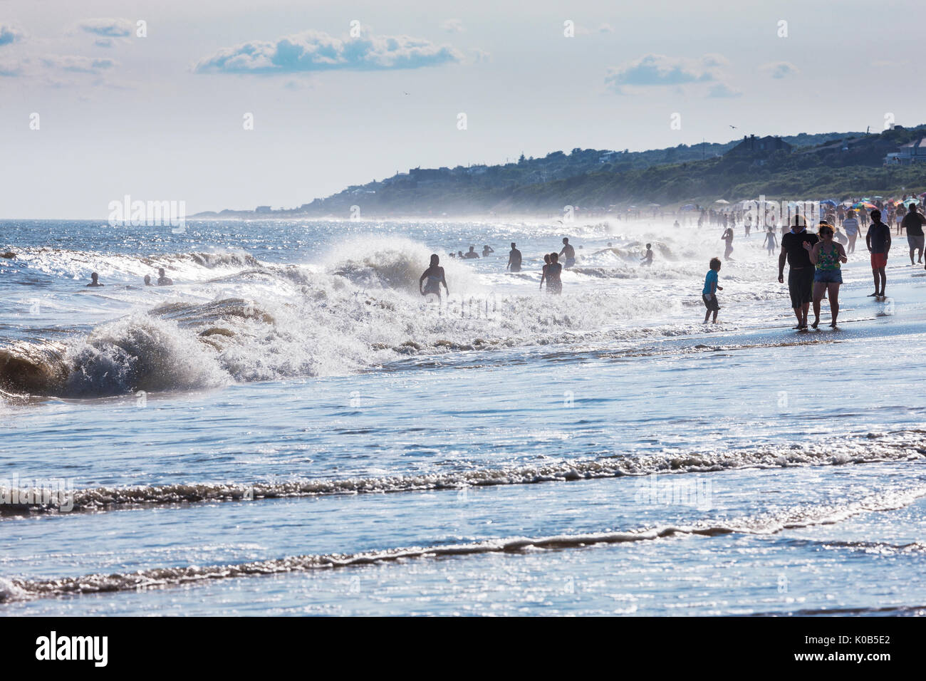 Strand von Montauk, Long Island Stockfoto
