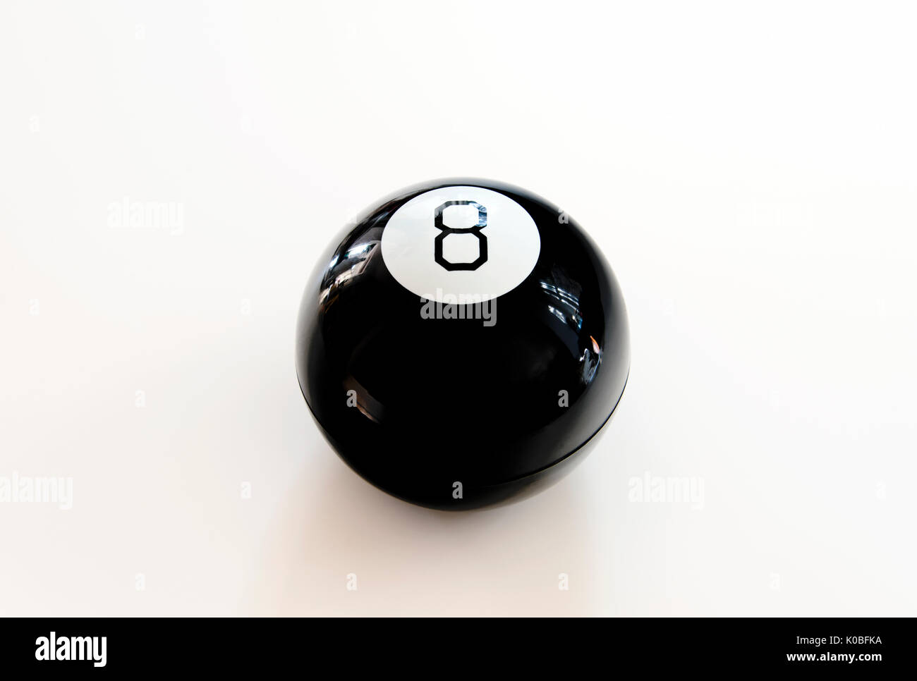 Ein Schuß von acht Kugel für die Billard Spiel Stockfoto