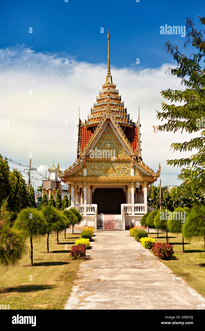 Buddhistische Tempel in der Stadt Hua Hin, Thailand. Stockfoto