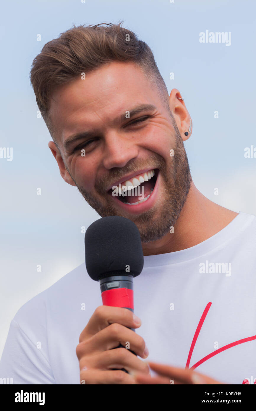 NORFOLK, UK - 19. AUGUST 2017: Truckfest Norwich ist ein Transport Festival in Großbritannien um das Speditionsgewerbe in Norfolk entfernt. Einschließlich M Stockfoto