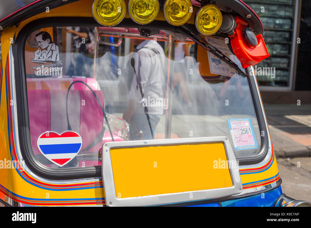 Nahaufnahme eines Bangkok Tuk Tuk Stockfoto