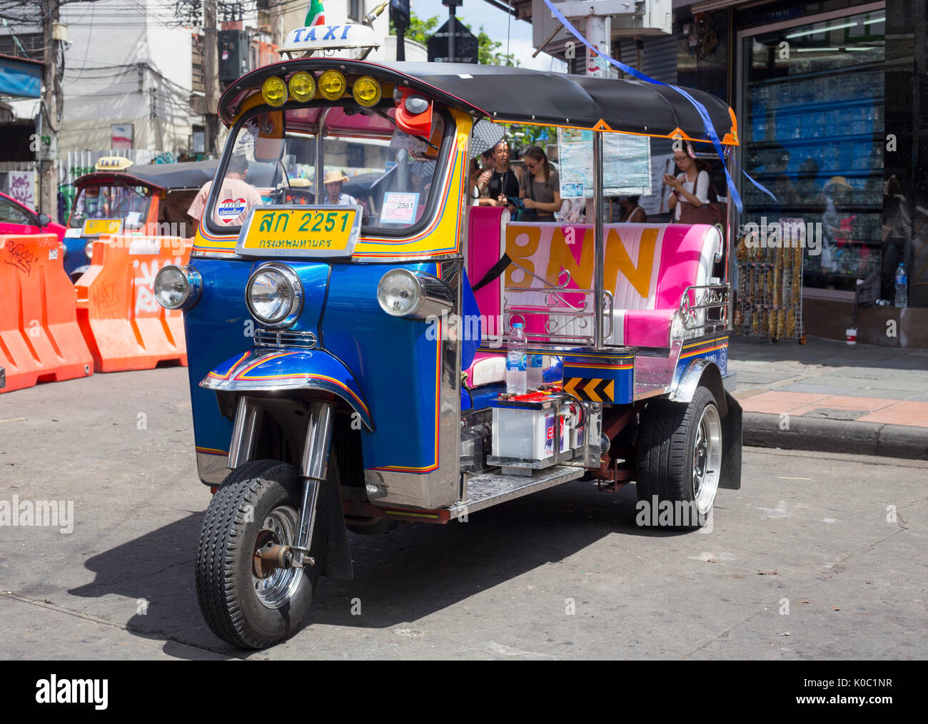 Tuk Tuk auf der Khao San Road, Bangkok Stockfoto