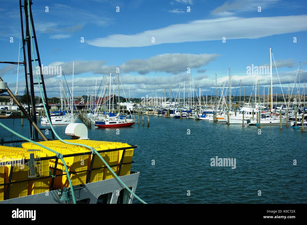 Hafen von Napier, Hawkes Bay, Neuseeland Stockfoto
