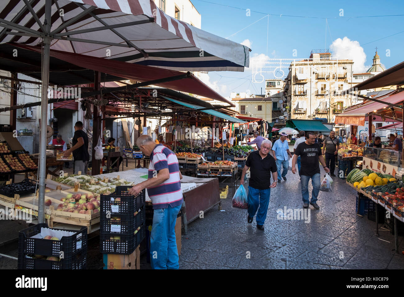 Italien, Sizilien, Palermo, Ballarò-Markt Stockfoto