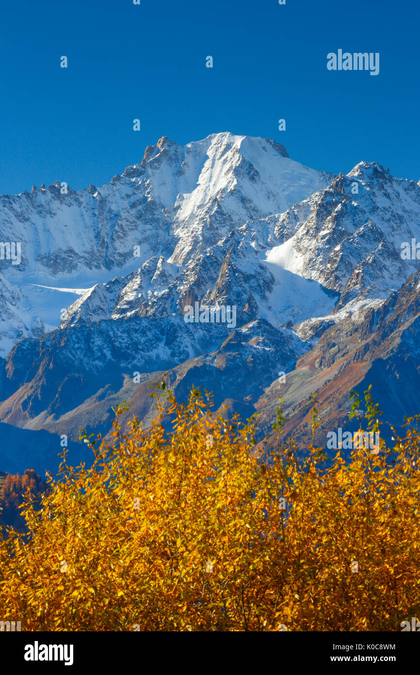 Aguille d'Argentière - 3901 m, Frankreich Stockfoto