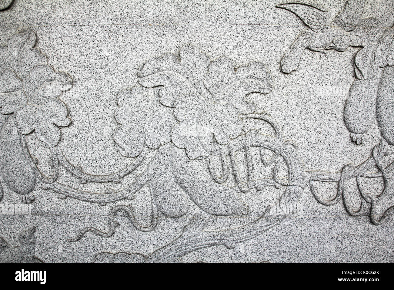 Chinesische Skulptur im Tempel Stockfoto