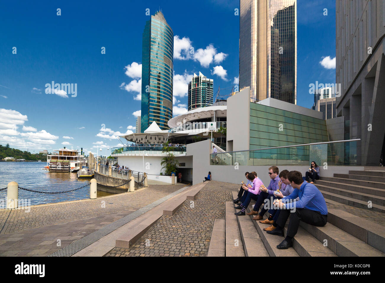 Büro Arbeitnehmer, die Mittagspause Stockfoto