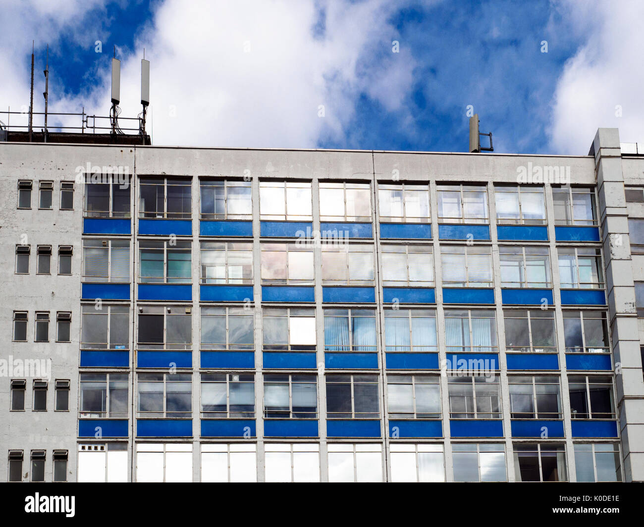 Blue Star Haus in Stockwell Road - Brixton, London Stockfoto